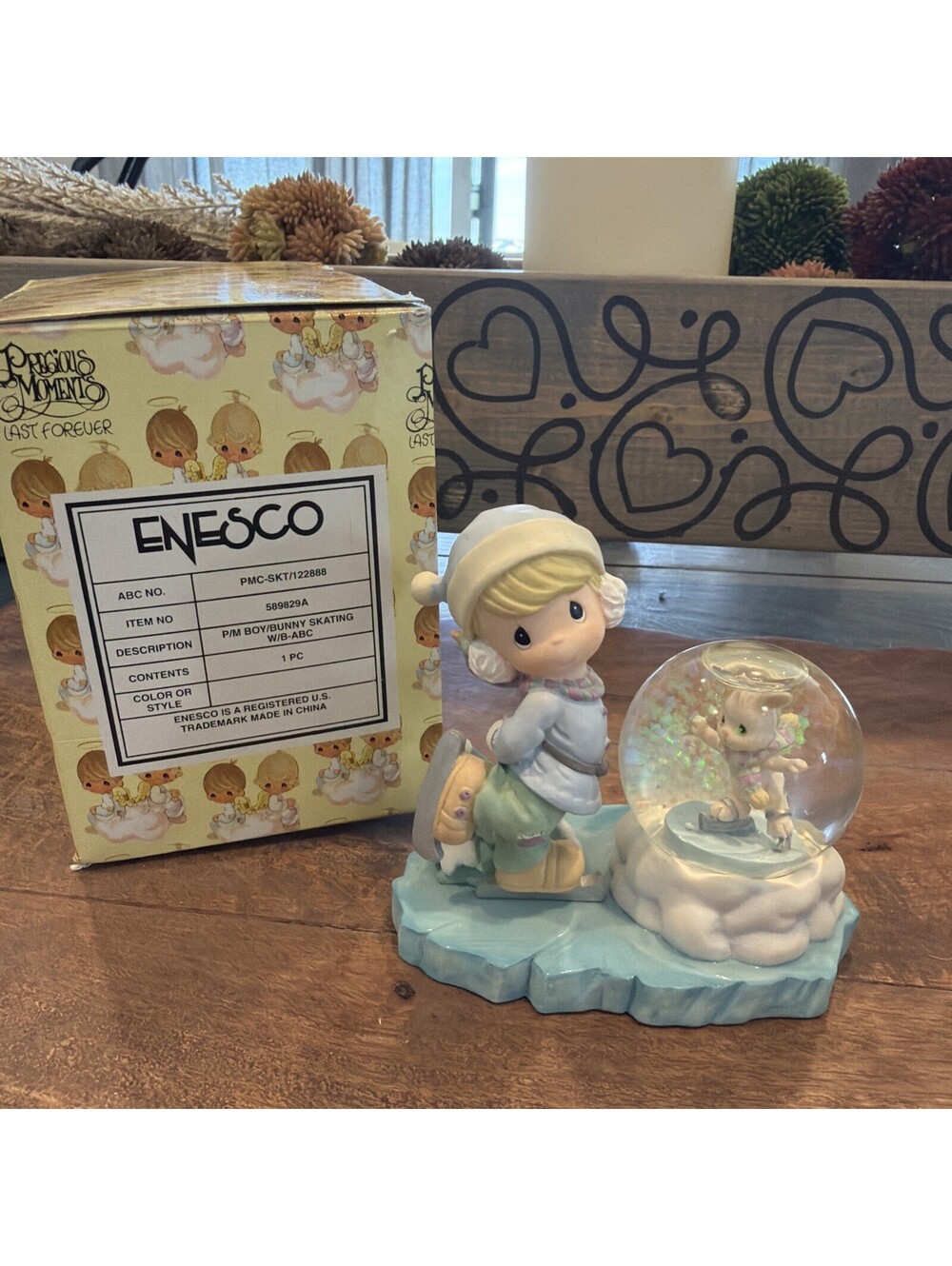 Precious Moments 1999 Ice Skater With Water Globe #589829